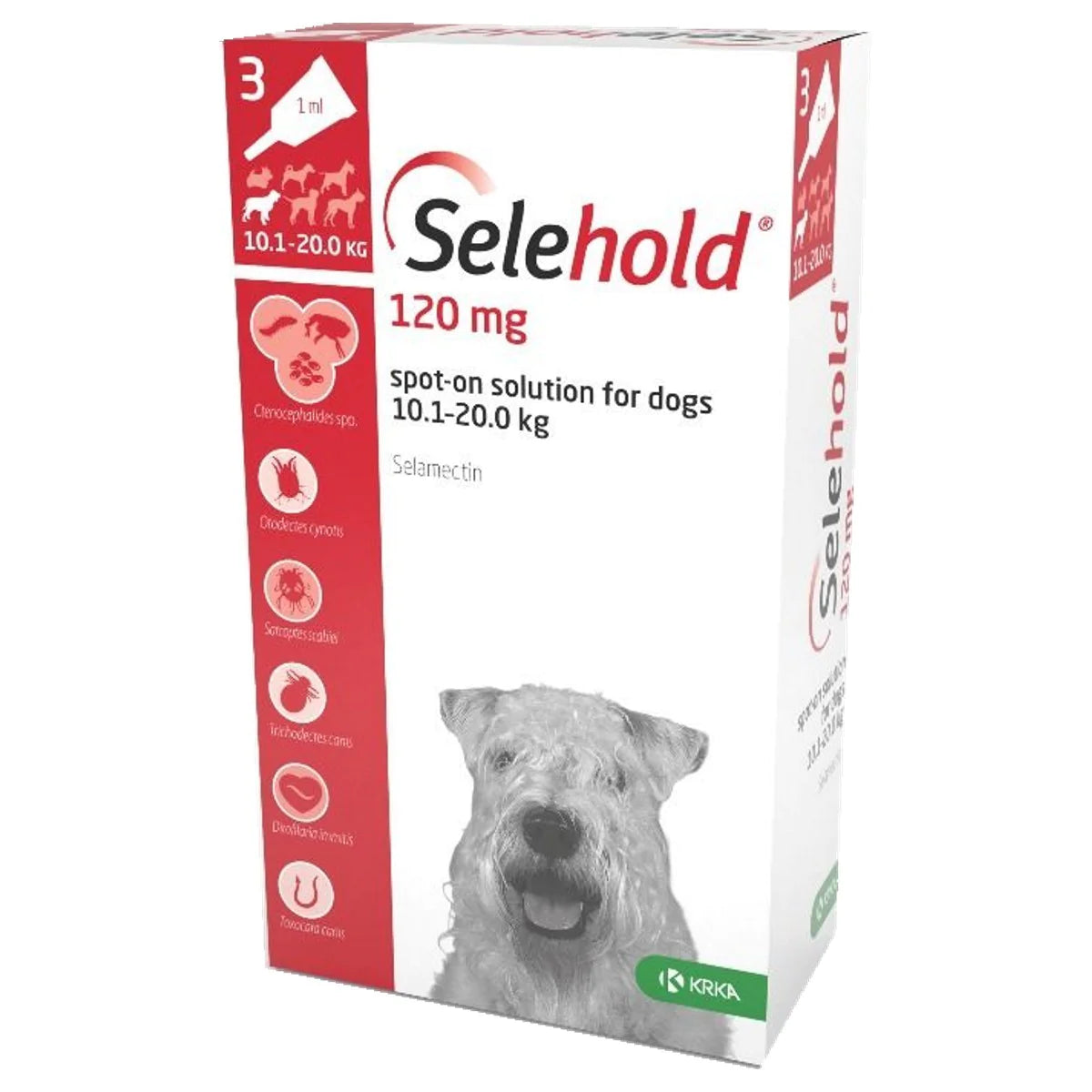 Selehold 預防寄生蟲滴劑 (3支裝)