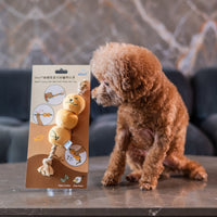 Woof_咖喱魚蛋毛絨拉扯寵物玩具