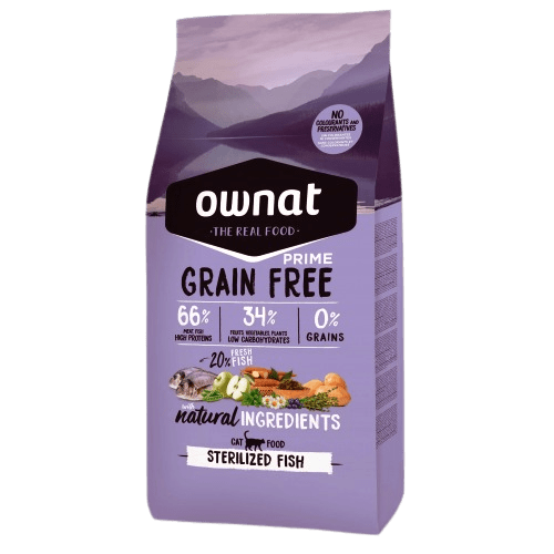 OWNAT 全齡貓體重管理-混合魚類與肉類 (已絕育）Prime Grain Free【Sterilized Fish】