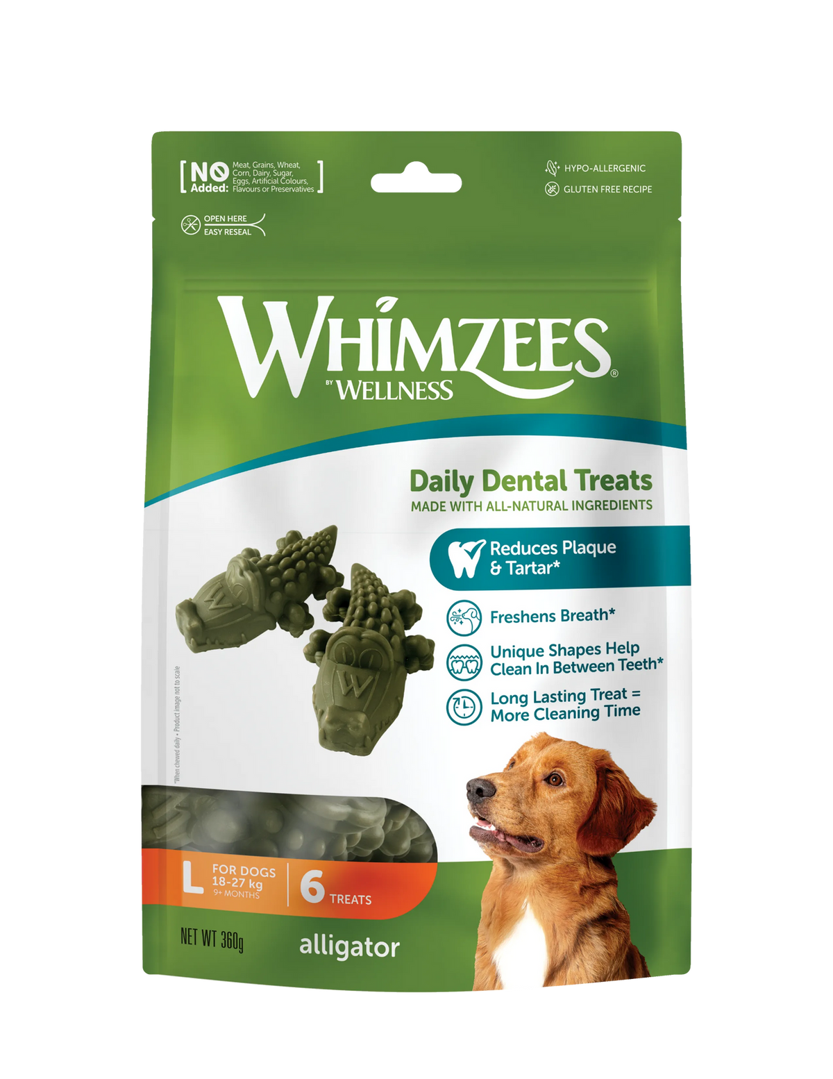 WHIMZEES 鱷魚形潔齒骨 12.7oz