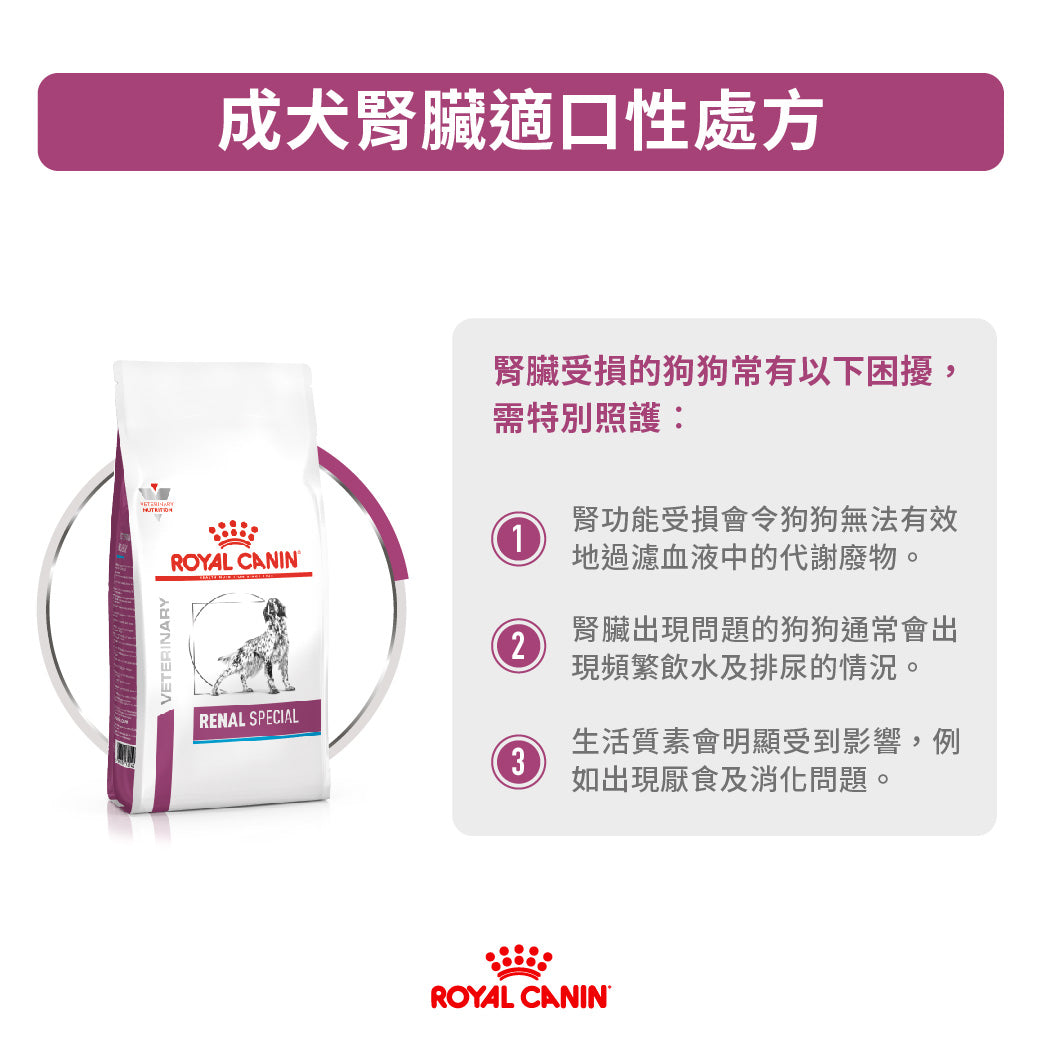 Royal Canin - VHN Dog Renal Special 成犬腎臟適口性處方糧