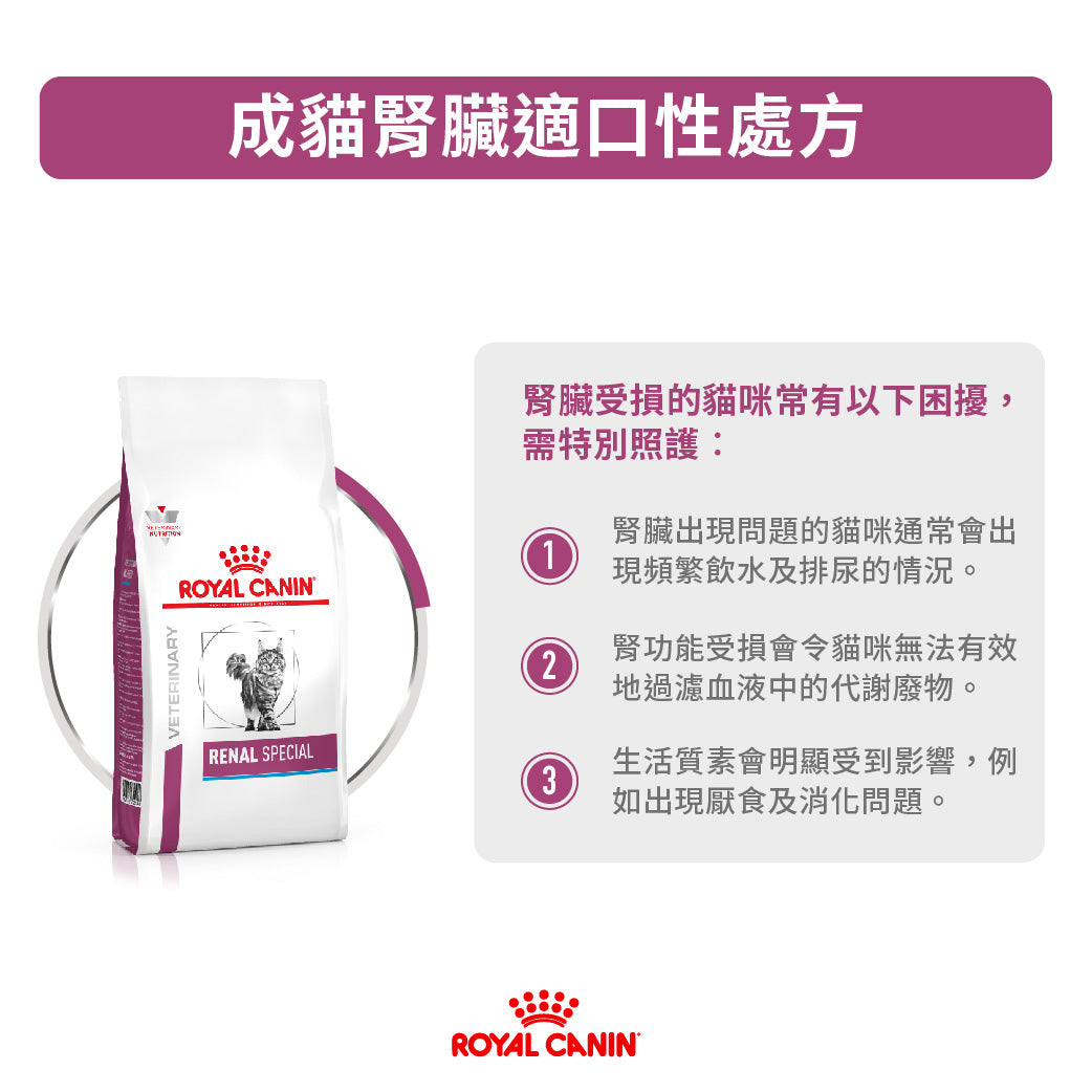 Royal Canin - VHN Cat Renal Special 成貓腎臟適口性處方糧