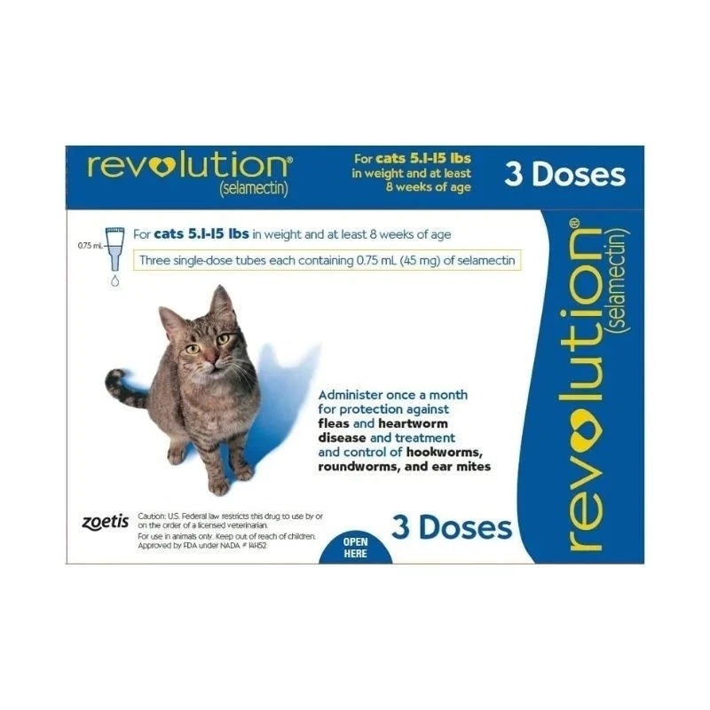 Revolution for Cats and Dogs (預防跳蚤、心絲蟲病、蛔蟲、鉤蟲、耳蟎)