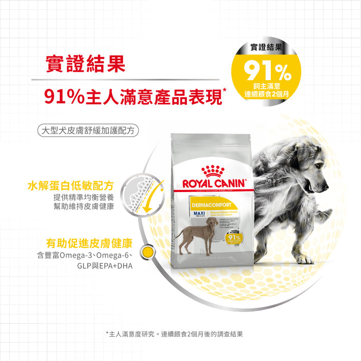 Royal Canin 法國皇家狗乾糧 - 大型犬皮膚舒緩加護配方 Maxi Dermacomfort 12kg