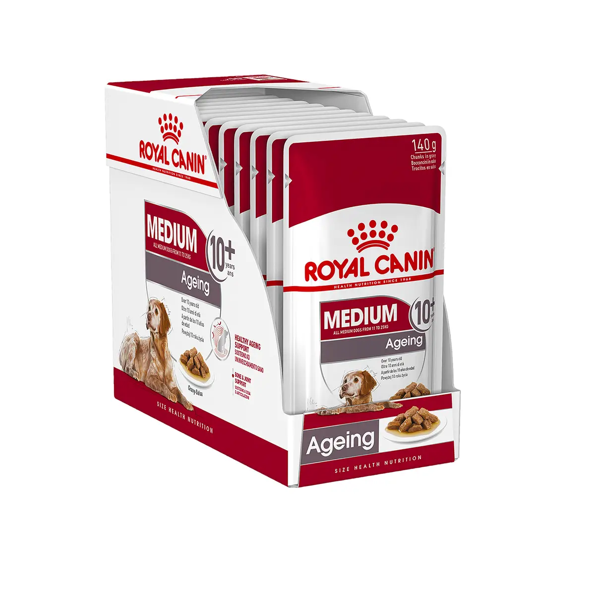 Royal Canin 法國皇家－中型老年犬10+歲營養主食濕糧（肉汁）140g