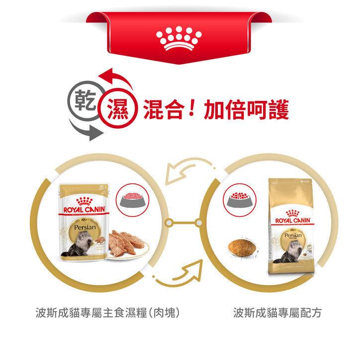 Royal Canin 法國皇家貓濕糧 - 波斯成貓 (肉塊) Persian Adult (Loaf) 85g
