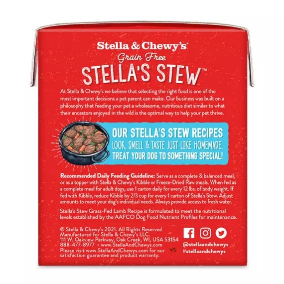 Stella & Chewy's 美國狗濕糧 - 慢煮雜錦系列 - 草飼羊肉配方 11oz
