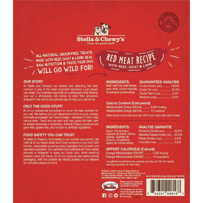 Stella & Chewy's 狗小食 - 凍乾香腸小食系列 - 紅肉配方 3.25oz