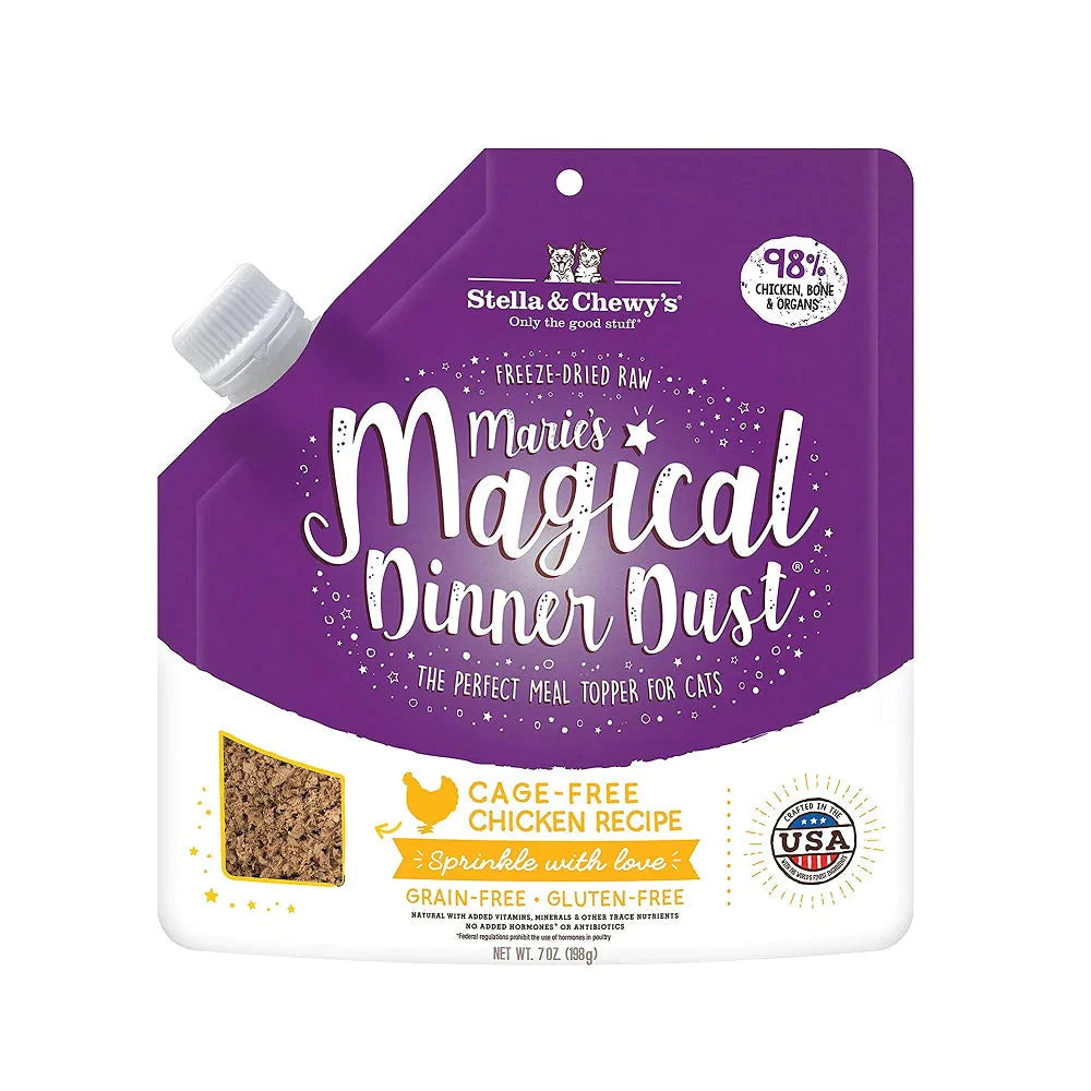 Stella & Chewy's 凍乾脫水貓糧 魔幻肉塵系列 - 放養雞配方 7oz / Marie's Magical Dinner Dust Cage-Free Chicken Recipe 7oz
