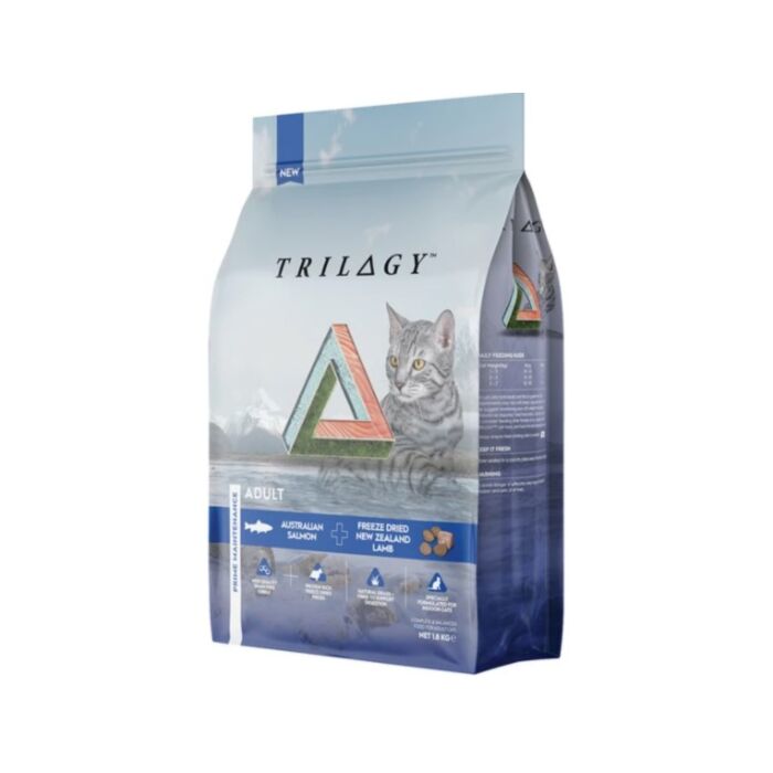 TRILOGY 無穀成貓糧 - 澳洲三文魚 + 紐西蘭羊肺凍乾