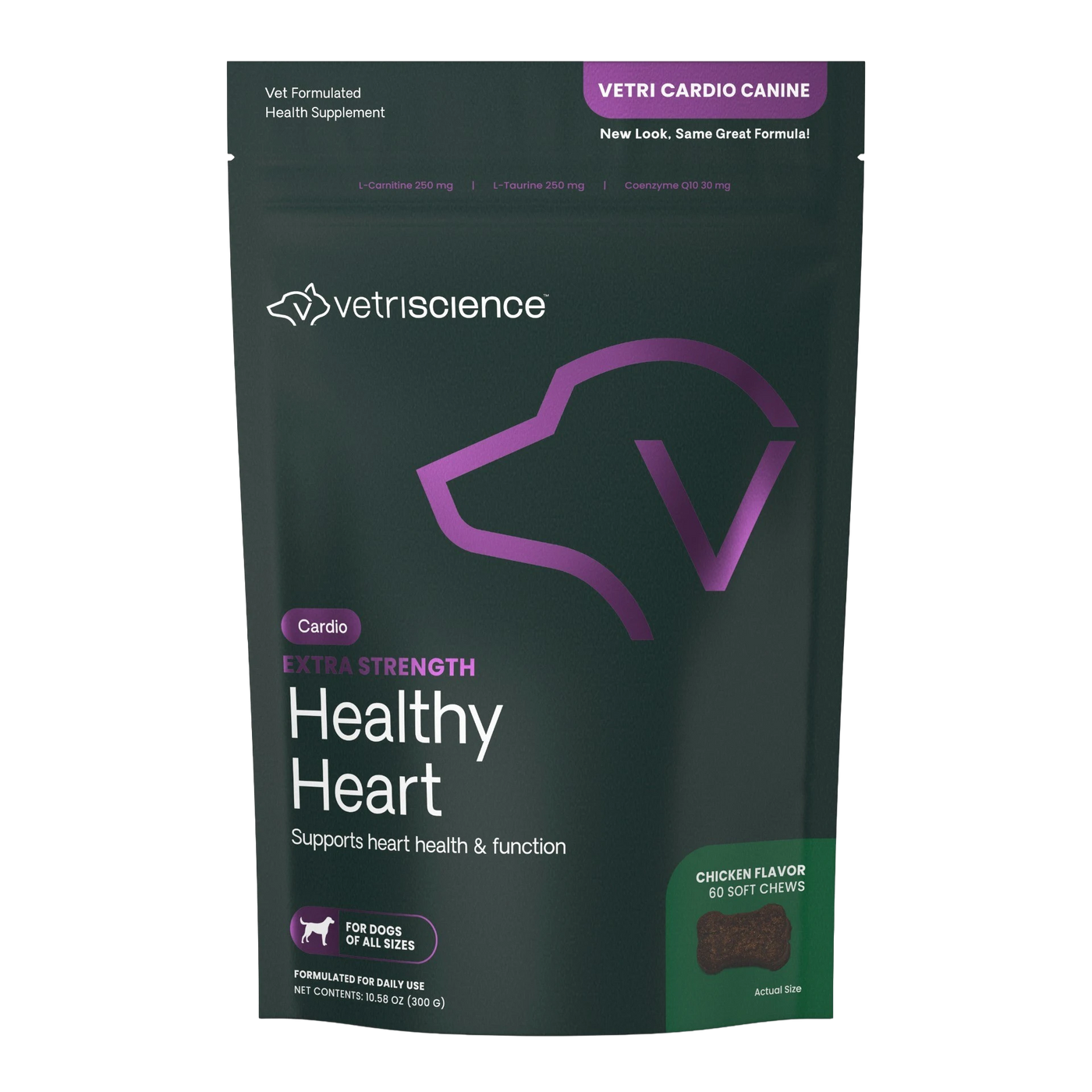 VetriScience - Vetri Cardio Canin 60 Bite-Sized Chews 狗狗心臟保健咀嚼片-60粒