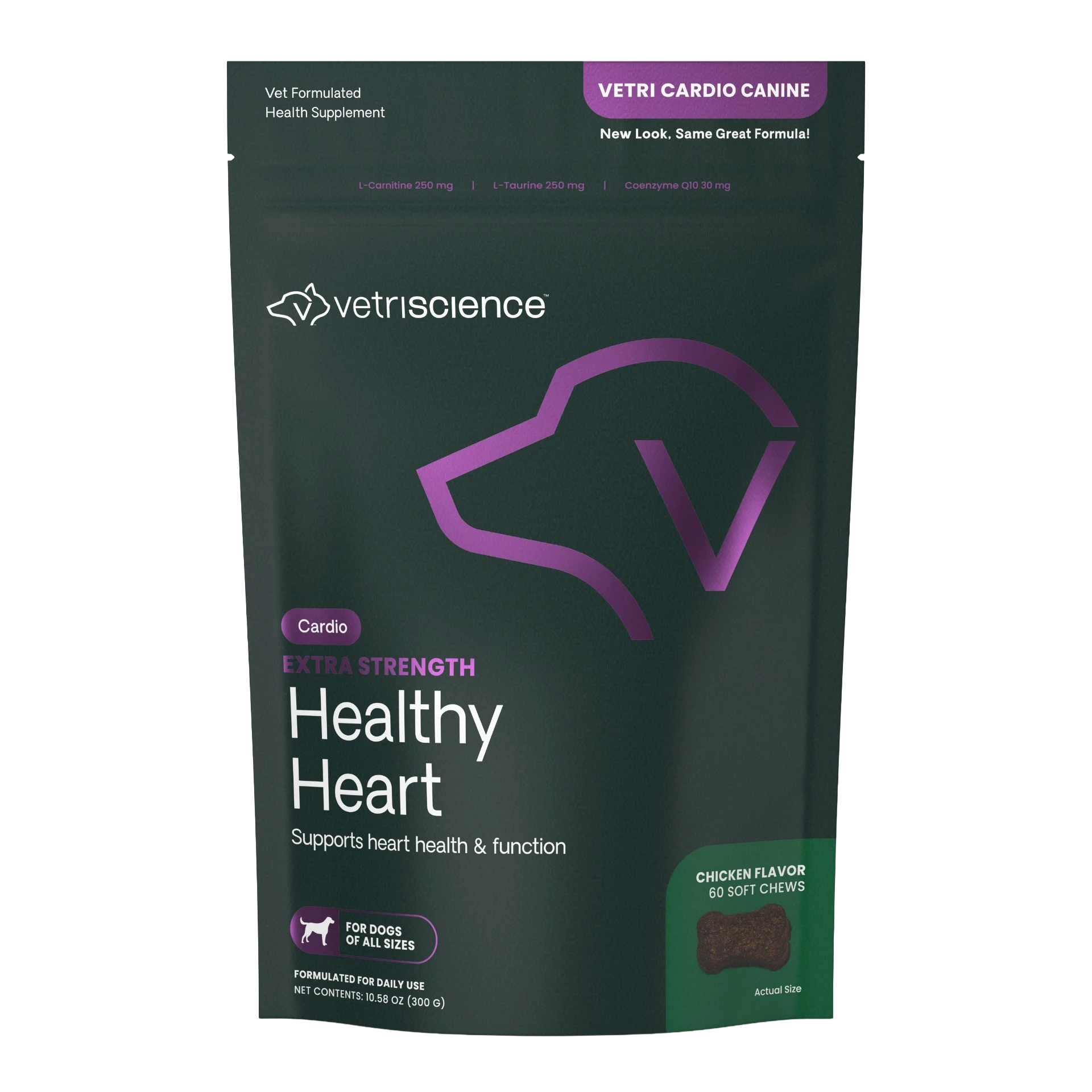 VetriScience - Vetri Cardio Canin 60 Bite-Sized Chews 狗狗心臟保健咀嚼片-60粒