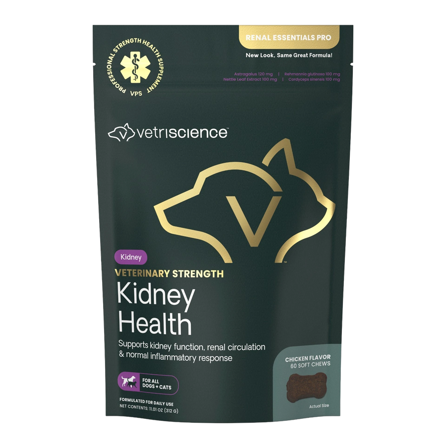 VETRISCIENCE Renal Essentials PRO 60 Bite-Sized Chews 貓狗腎臟補充咀嚼肉粒