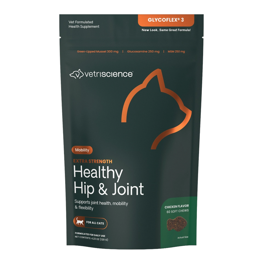 VetriScience - Glyco Flex 3 貓用關節保健咀嚼肉粒 (60粒-包裝)