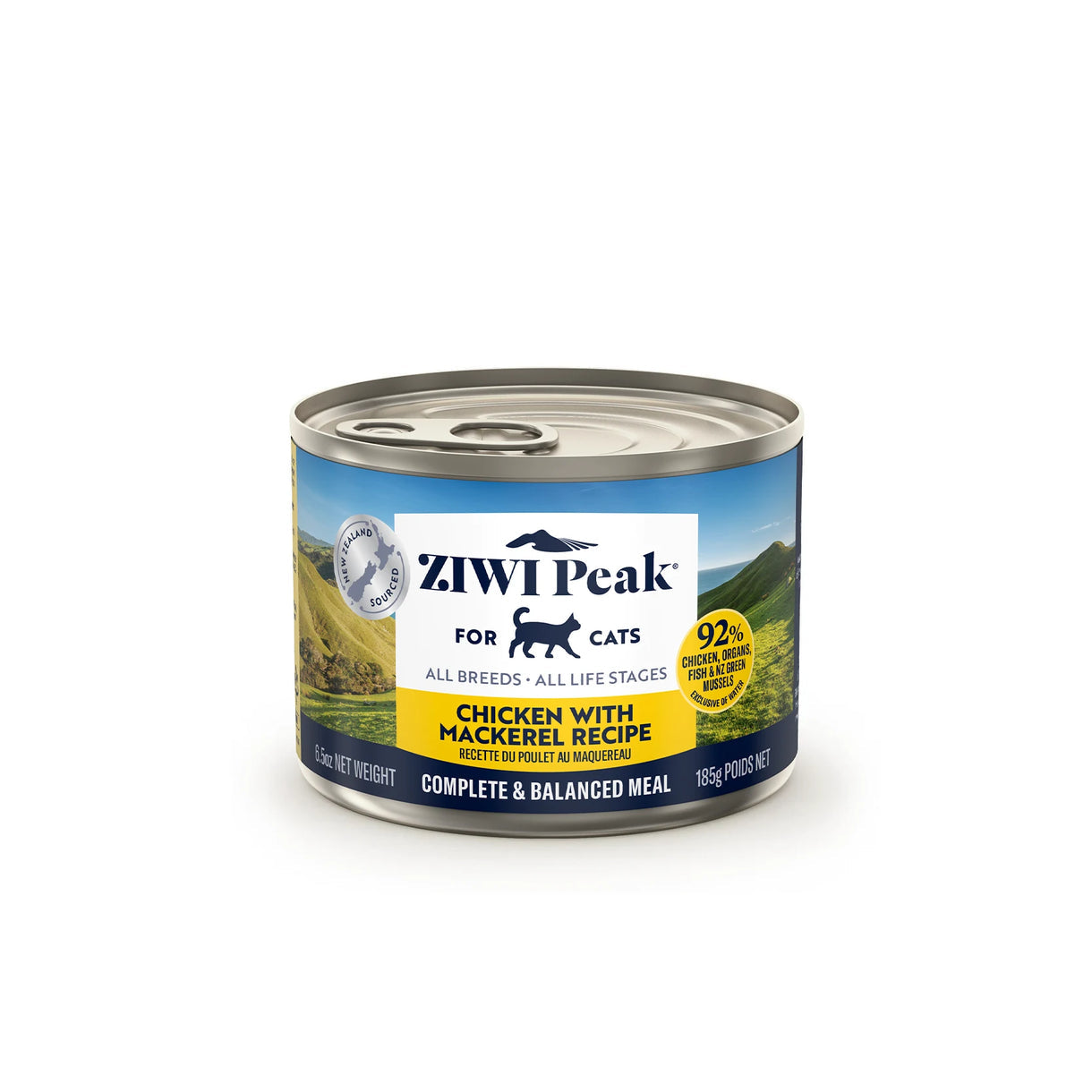 ZiwiPeak 鮮肉貓罐頭系列 - 雞肉配鯖魚配方