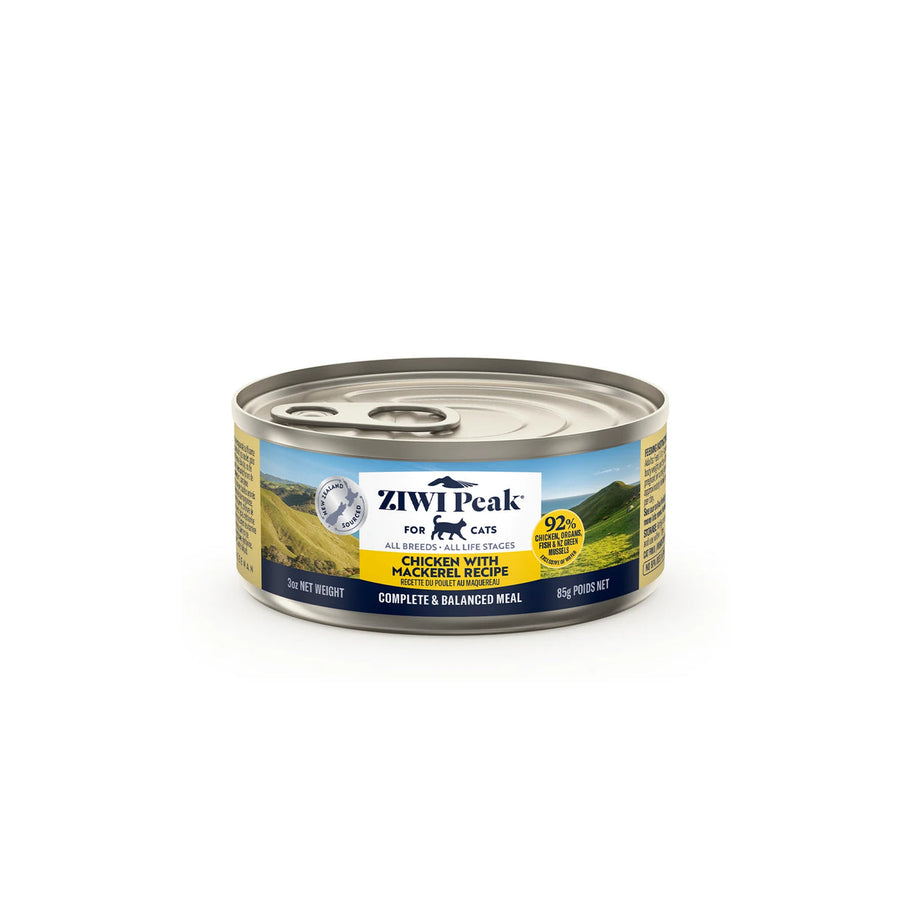 ZiwiPeak 鮮肉貓罐頭系列 - 雞肉配鯖魚配方