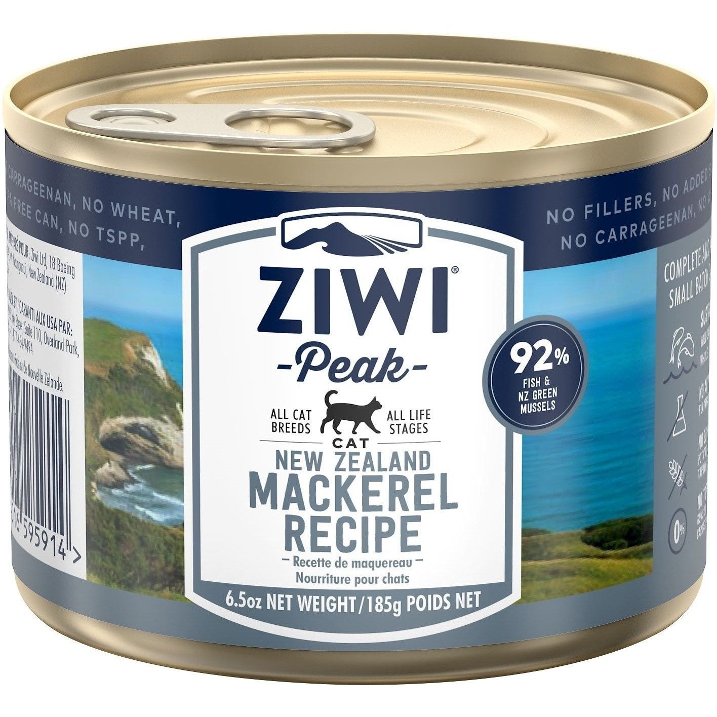 Ziwipeak 巔峰貓濕糧 - 無穀物 - 鯖魚配方
