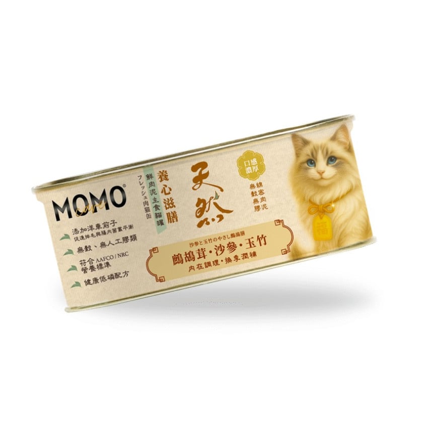 Momocare 養心滋膳系列 鷓鴣茸・沙參・玉竹 [內在調理・換季潤補] 貓罐頭 110g