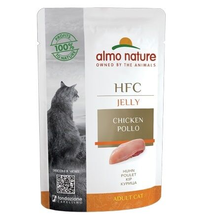 Almo Nature 貓濕糧 - HFC啫喱 - 雞肉 55g