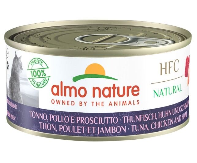 Almo Nature 貓濕糧 - HFC - 雞肉火腿吞拿魚配方 150g