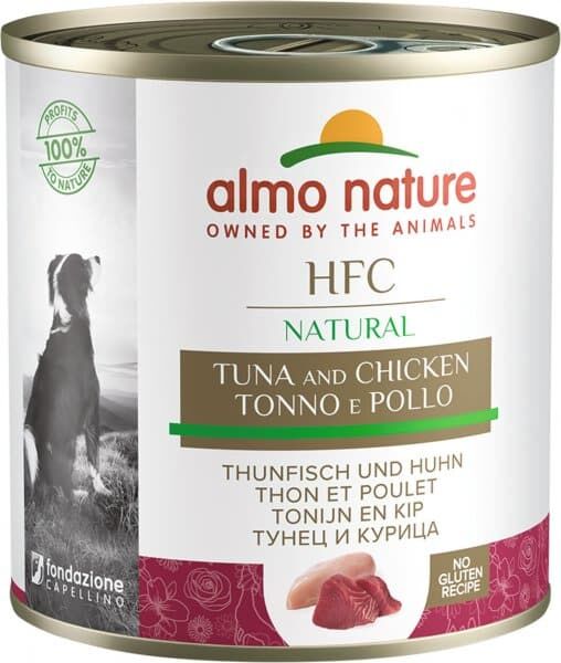 Almo Nature 狗濕糧 - HFC 雞肉吞拿魚 290g