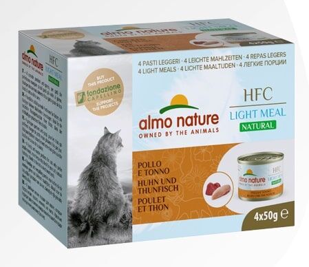 Almo Nature 健怡貓罐頭 -HFC- 吞拿魚雞肉配方 (50g x 4)