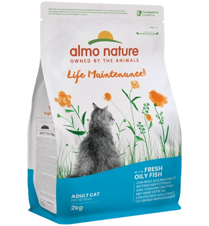 Almo Nature 貓乾糧 - Life Maintenance - 深海油魚配方