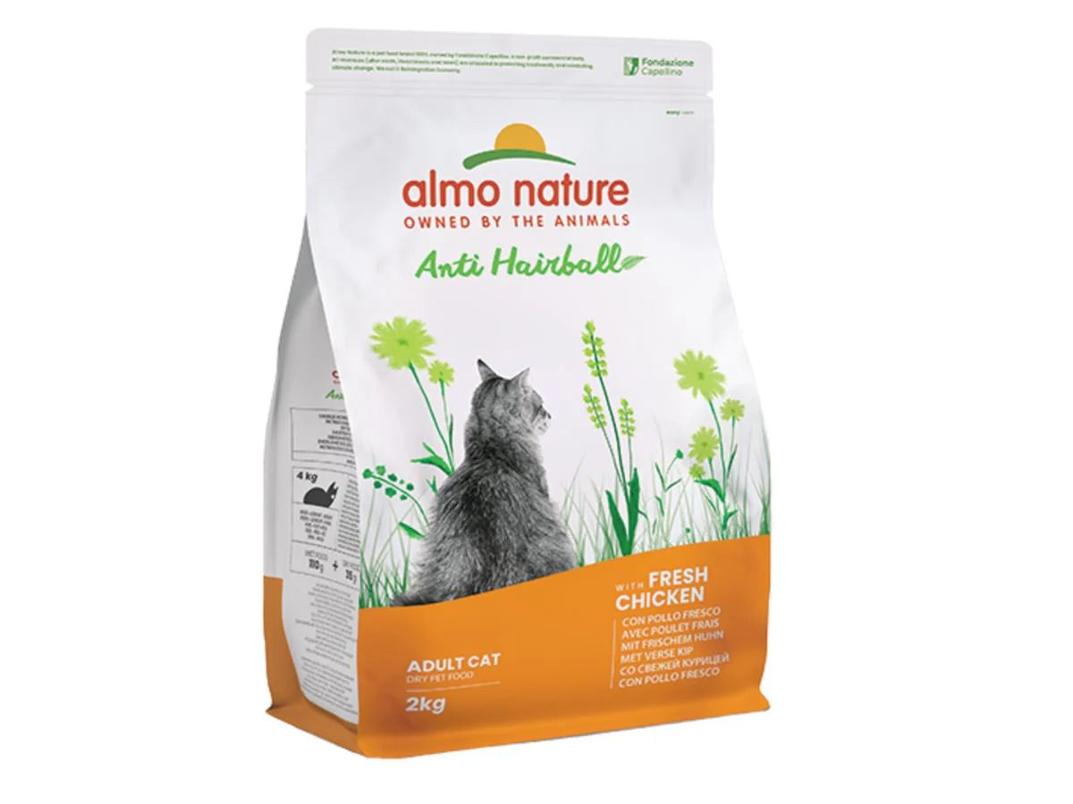 Almo Nature 貓乾糧 - 去毛球 - 雞肉配方 2kg