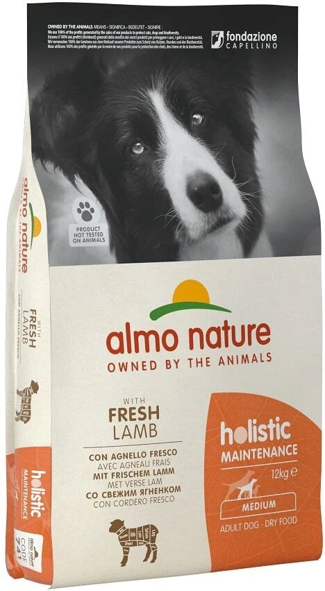 Almo Nature 狗乾糧 - Holistiic 中型犬 - 羊肉配方 12kg