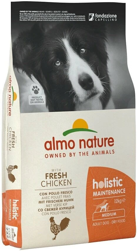 Almo Nature 狗乾糧 - Holistic 中型犬 - 雞肉配方 12kg