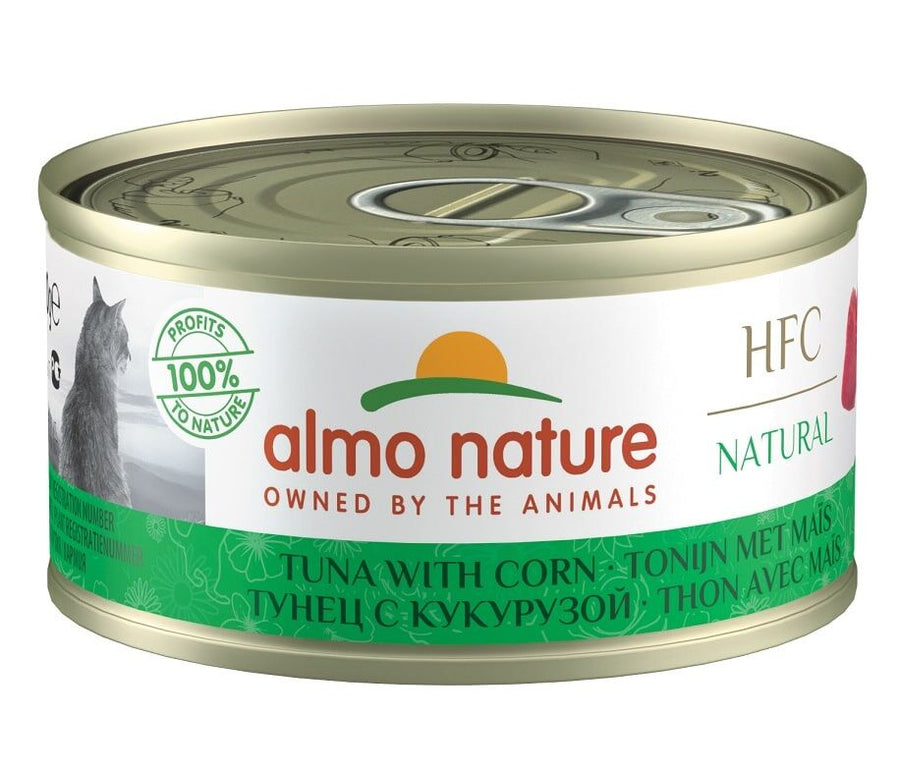 Almo Nature 貓濕糧 - HFC Natural - 玉米吞拿魚罐頭 70g