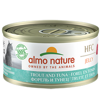 Almo Nature 貓濕糧 - HFC啫喱系列 - 鱒魚吞拿魚 70g