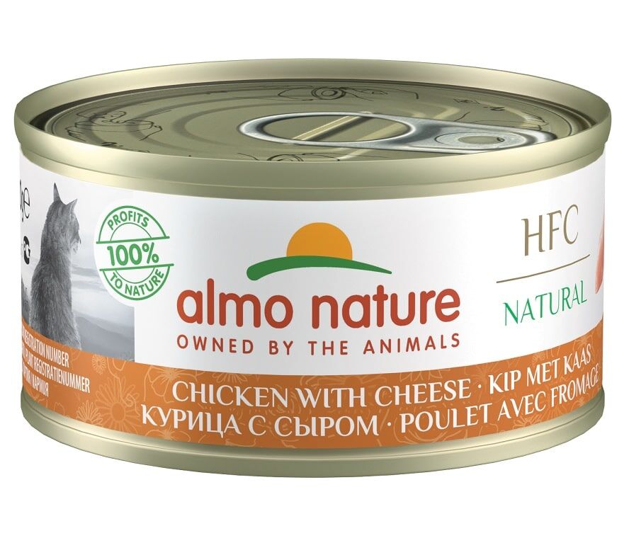 Almo Nature 貓濕糧 - HFC Natural - 雞肉芝士 70g