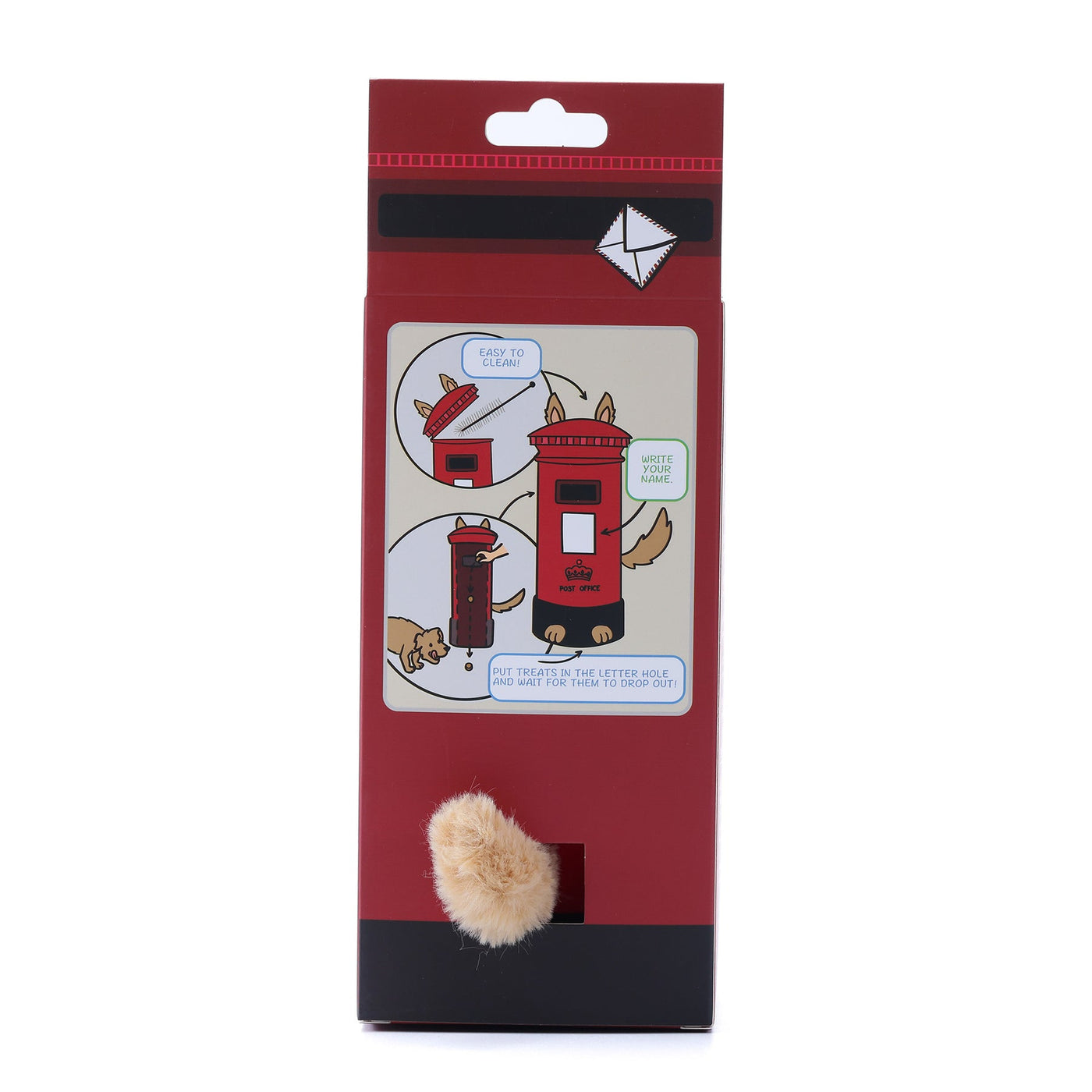 Woof_英式郵筒漏食寵物毛絨玩具