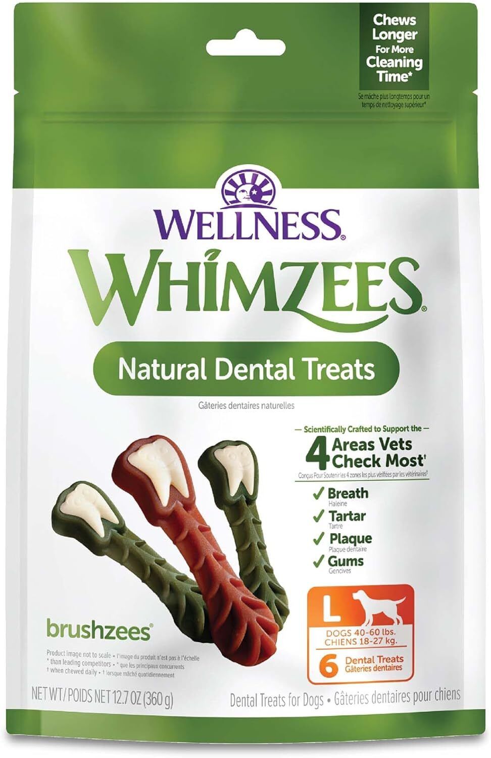 WHIMZEES 快樂牙刷形潔齒骨