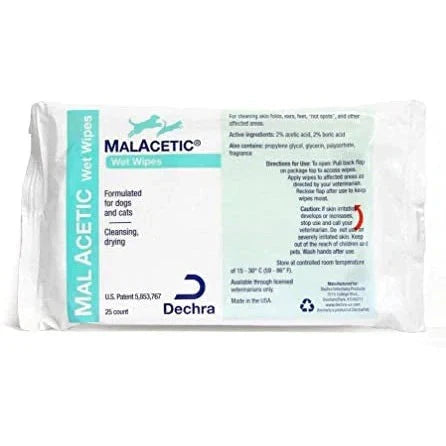 Dechra - MalAcetic Wet Wipes 25pcs