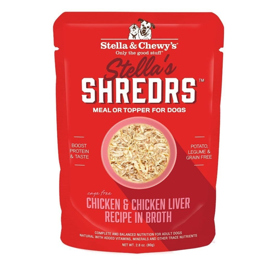 Stella & Chewy's 美國狗濕糧 - 肉絲滋味包系列 - 放養雞+雞肝 配方 2.8oz
