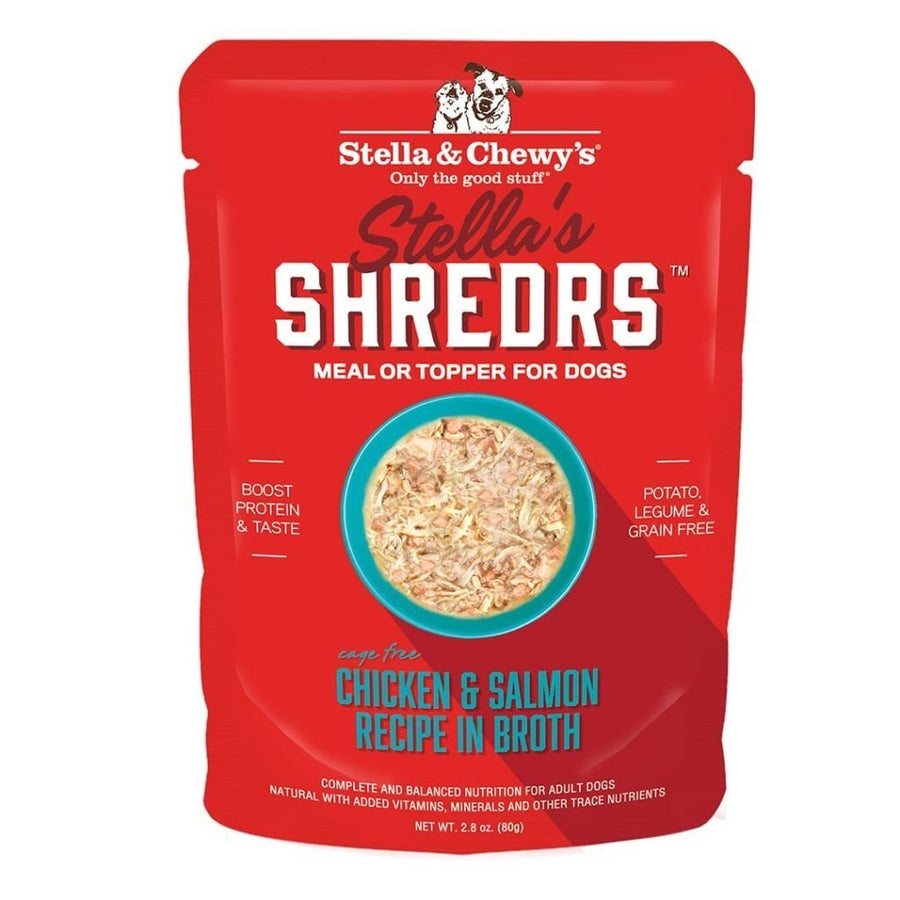 Stella & Chewy's 美國狗濕糧 - 肉絲滋味包系列 - 放養雞+三文魚 配方 2.8oz