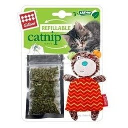 GIGWI_補充裝貓草玩具系列_針織熊