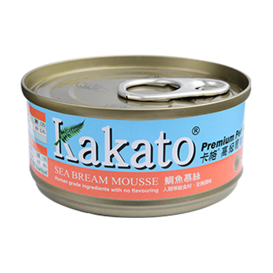 Kakato Sea Bream Mousse 70g - 鮮食罐 鯛魚慕絲 70g
