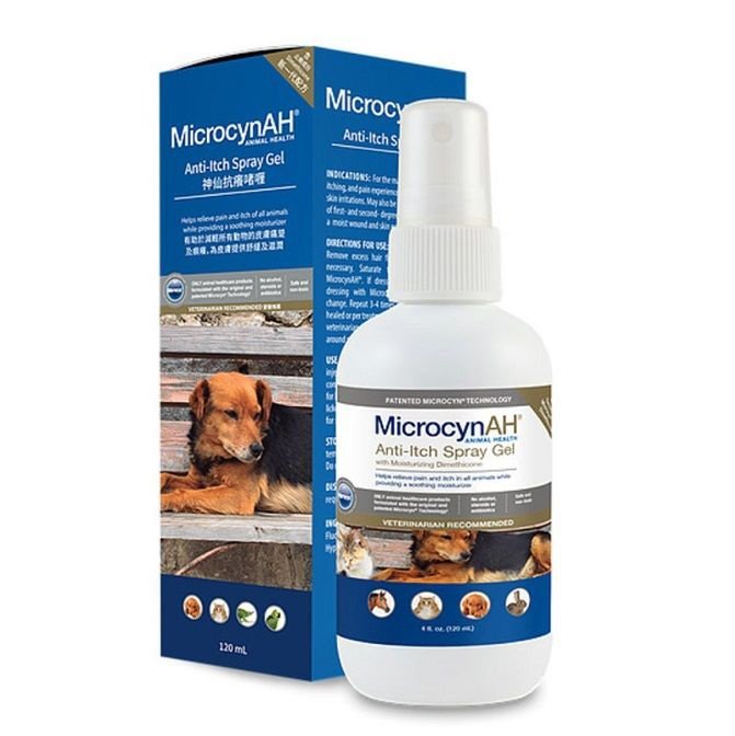 MicrocynAH Anti-Itch Spray Gel 全動物止癢噴霧凝膠 120ml