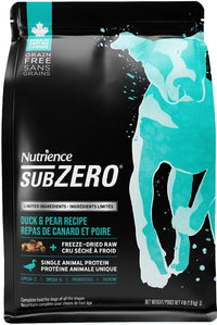 Nutrience_Sub_Zero_單一蛋白乾糧_脫水肉粒系列_鴨肉_梨配方_成犬