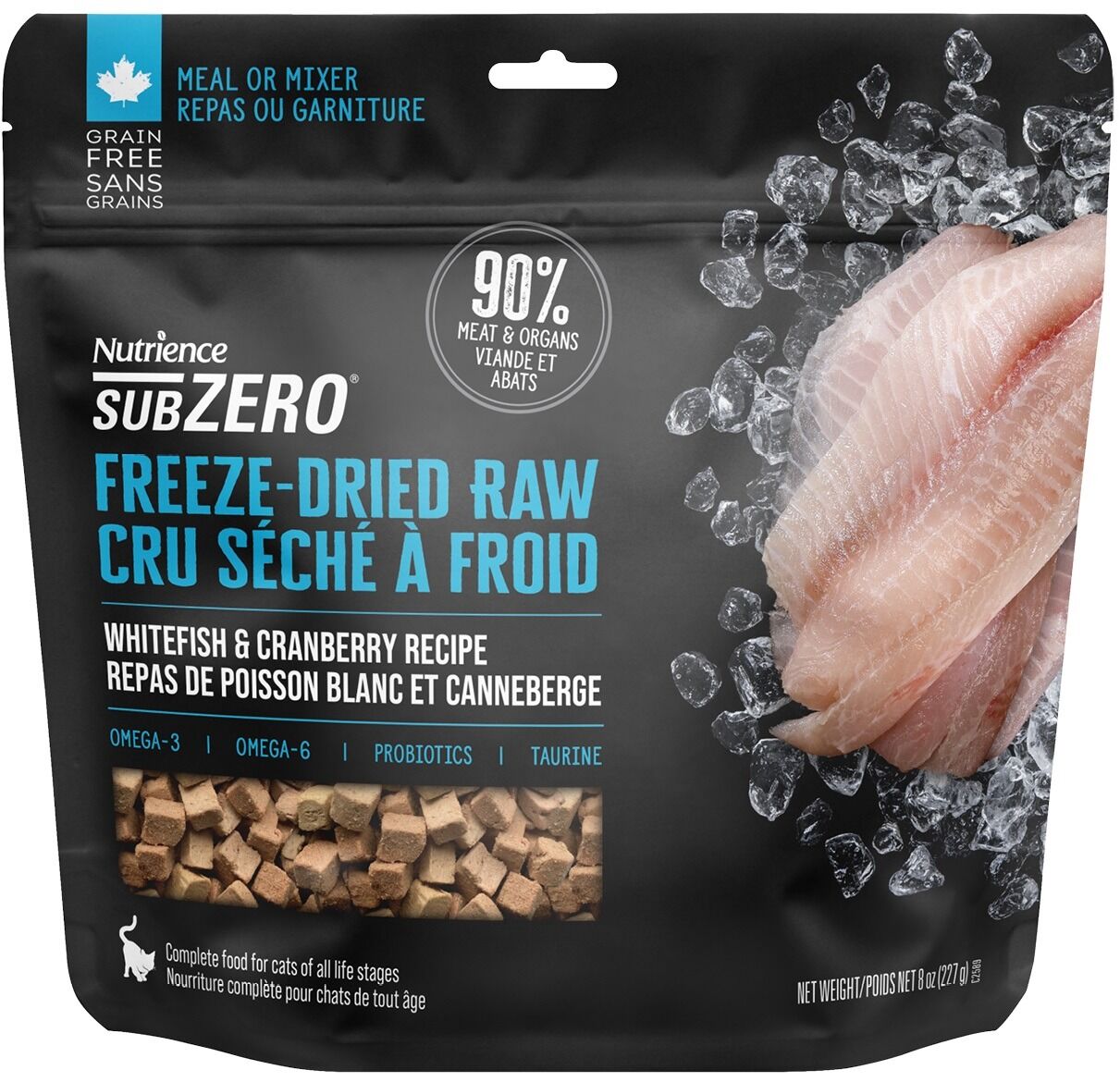 Nutrience_Sub_Zero_高蛋白凍乾生白魚_蔓越莓配方_全貓