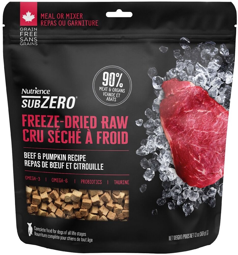 Nutrience_Sub_Zero_高蛋白凍乾生牛肉_南瓜配方_全犬