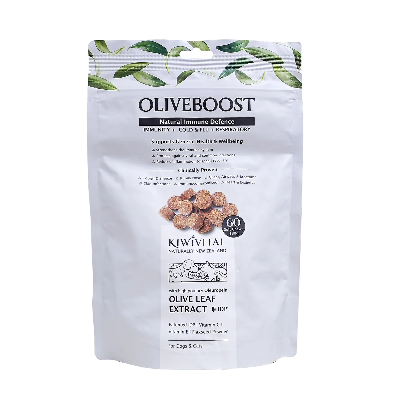 Kiwivital OliveBoost Chews橄欖葉維C軟粒 (60粒裝)