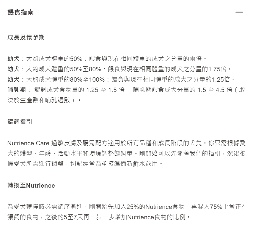 Nutrience Care 無穀物 過敏皮膚及腸胃配方成犬糧 5lb