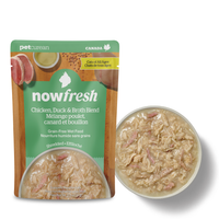 NowFresh 貓濕糧 全年齡貓 雞肉及鴨肉肉絲湯包2.5oz
