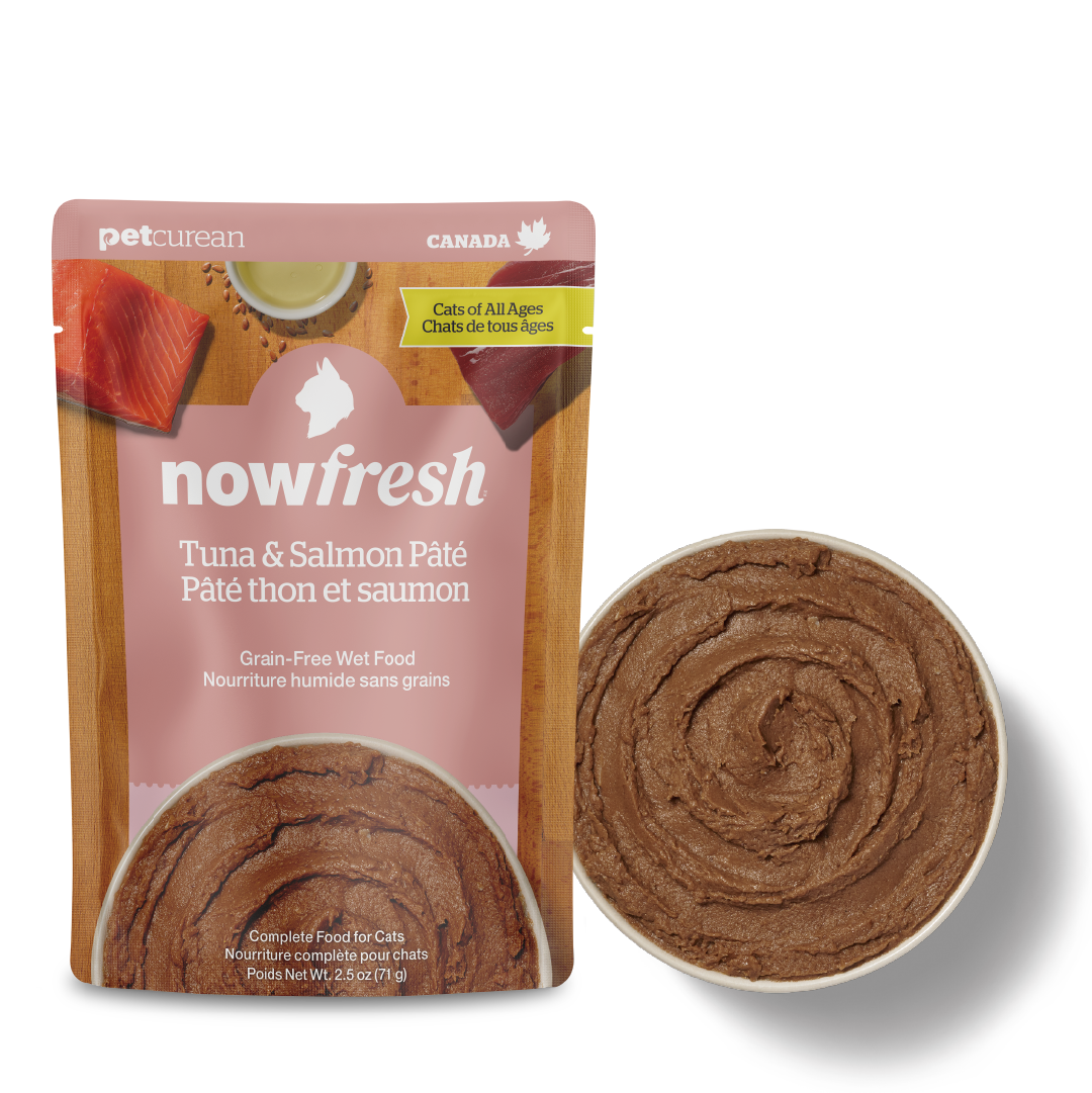 NowFresh 貓濕糧 全年齡貓 吞拿魚及三文魚肉醬包2.5oz
