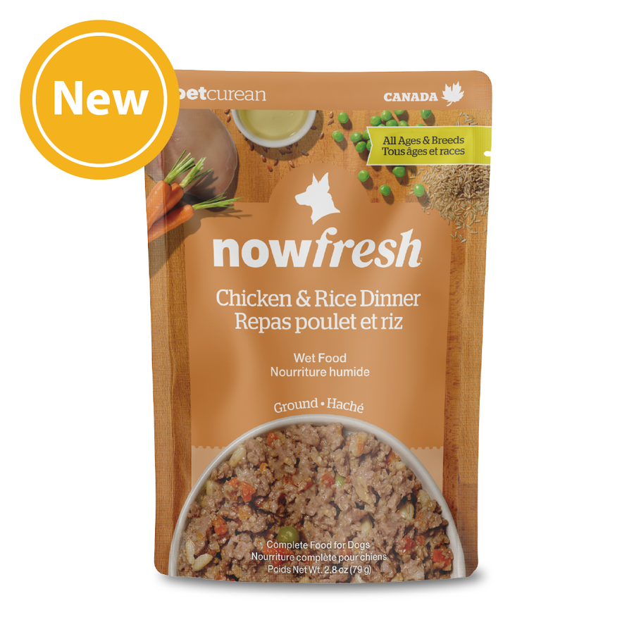 NowFresh - 狗濕糧 - 全年齡犬 雞肉及糙米濕包2.8oz
