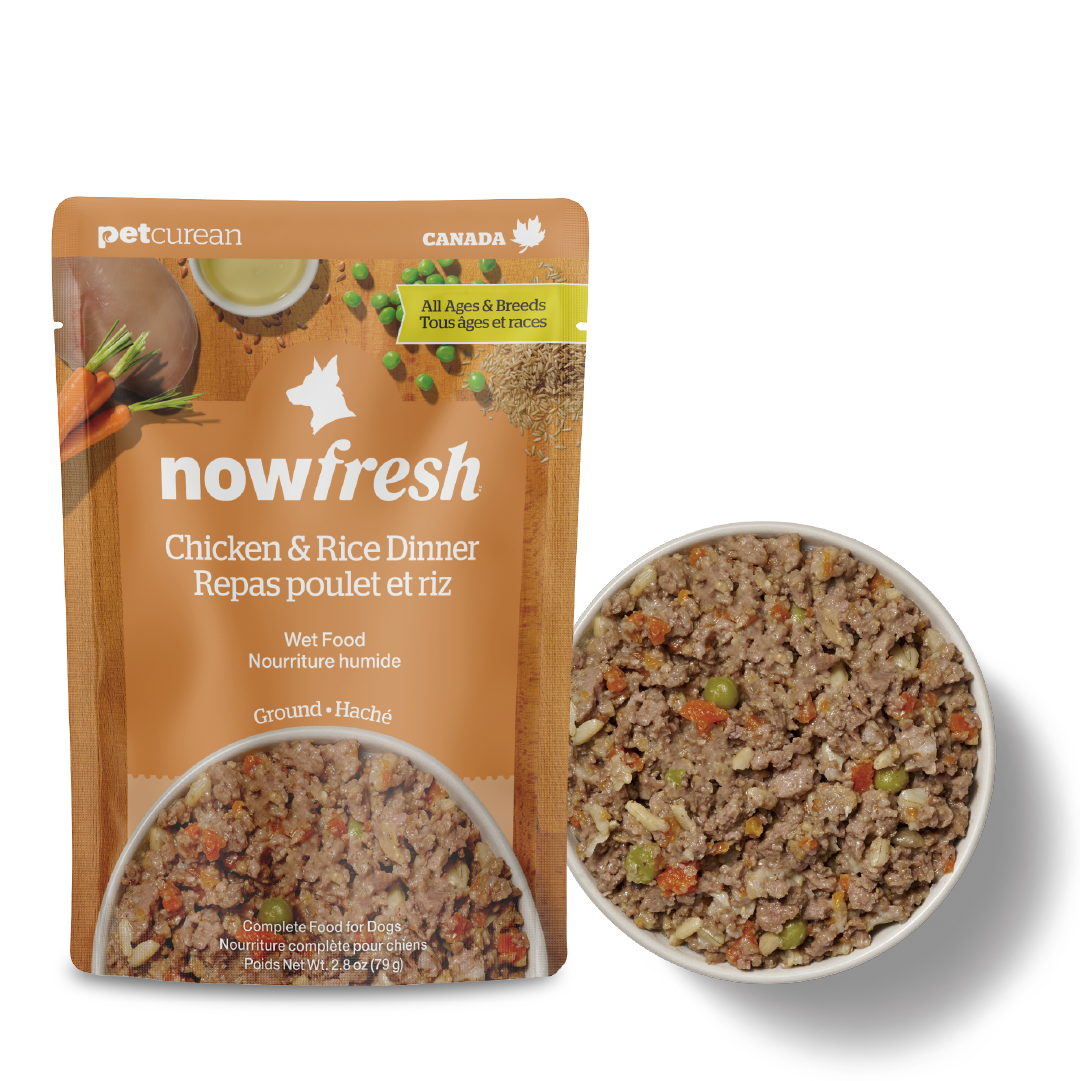 NowFresh - 狗濕糧 - 全年齡犬 雞肉及糙米濕包2.8oz
